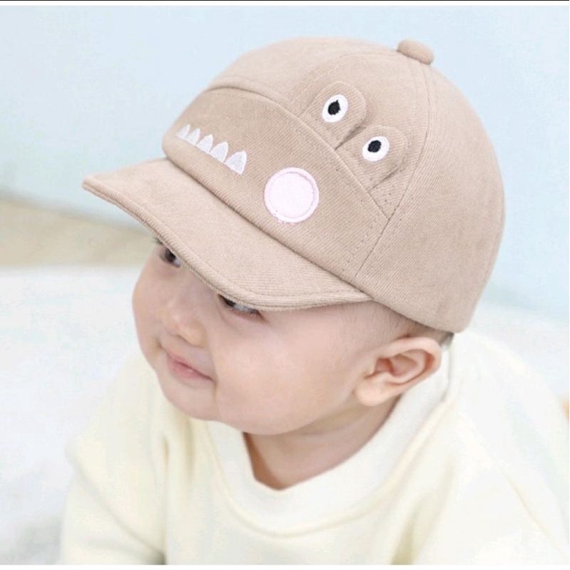 TOPI.ANAK.KALAKTER.KROKODAIL-Cream