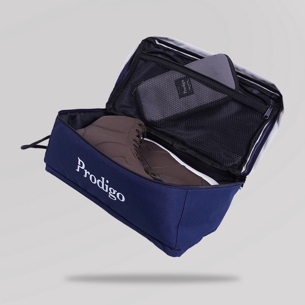 Prodigo * Tas Sepatu Bali navy anti bau | Shoes Bag | Tas Olahraga | Unisex-1