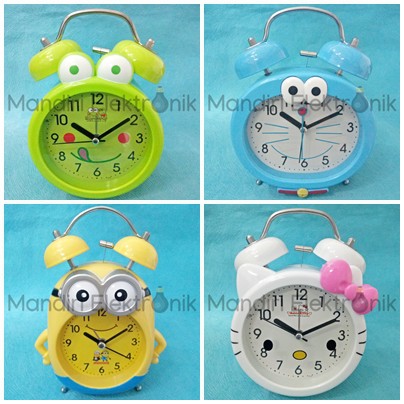 Jam Weker - Jam Beker Karakter Doraemon Hello Kitty Keropi Minion Kado