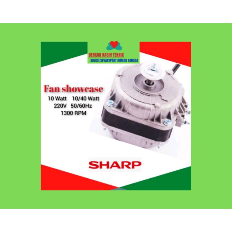 dinamo fan showcase lemari pendingin minuman Sharp 10 watt pintu