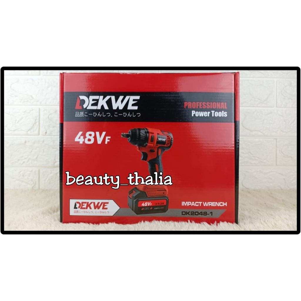 Terlarisss!!! Cordless Impact Wrench DEKWE 48V-single