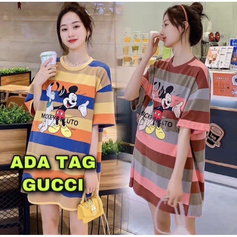MKS.IMPORTFASHION KAOS OVERSIZE DISNEY GUCCI PREMIUM