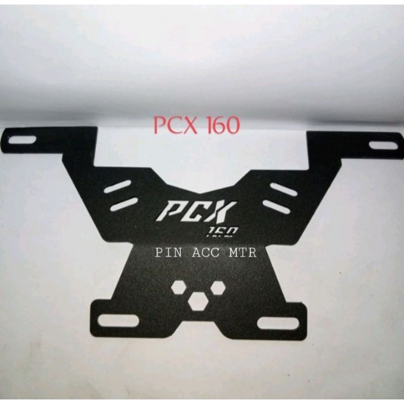 BREKET DUDUKAN PLAT NO NOMOR HONDA PCX 150 160 CC / TATAKAN PLAT KUMIS PCX 150/ PCX 160