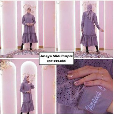 Versus city Anaya midi purple