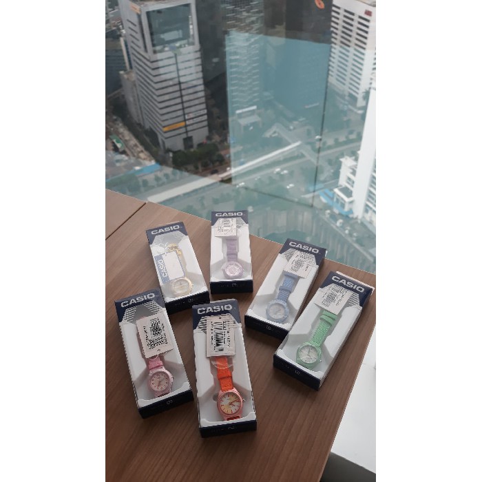 HOT SALE Jam Tangan Casio LTR 17B sisa warna kuning, hijau, dan biru TERLARIS
