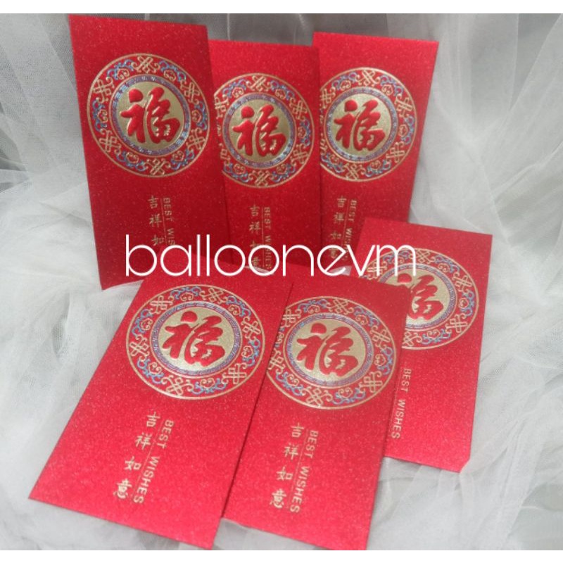 

Angpao Fu / Hoki Premium Gliter Panjang