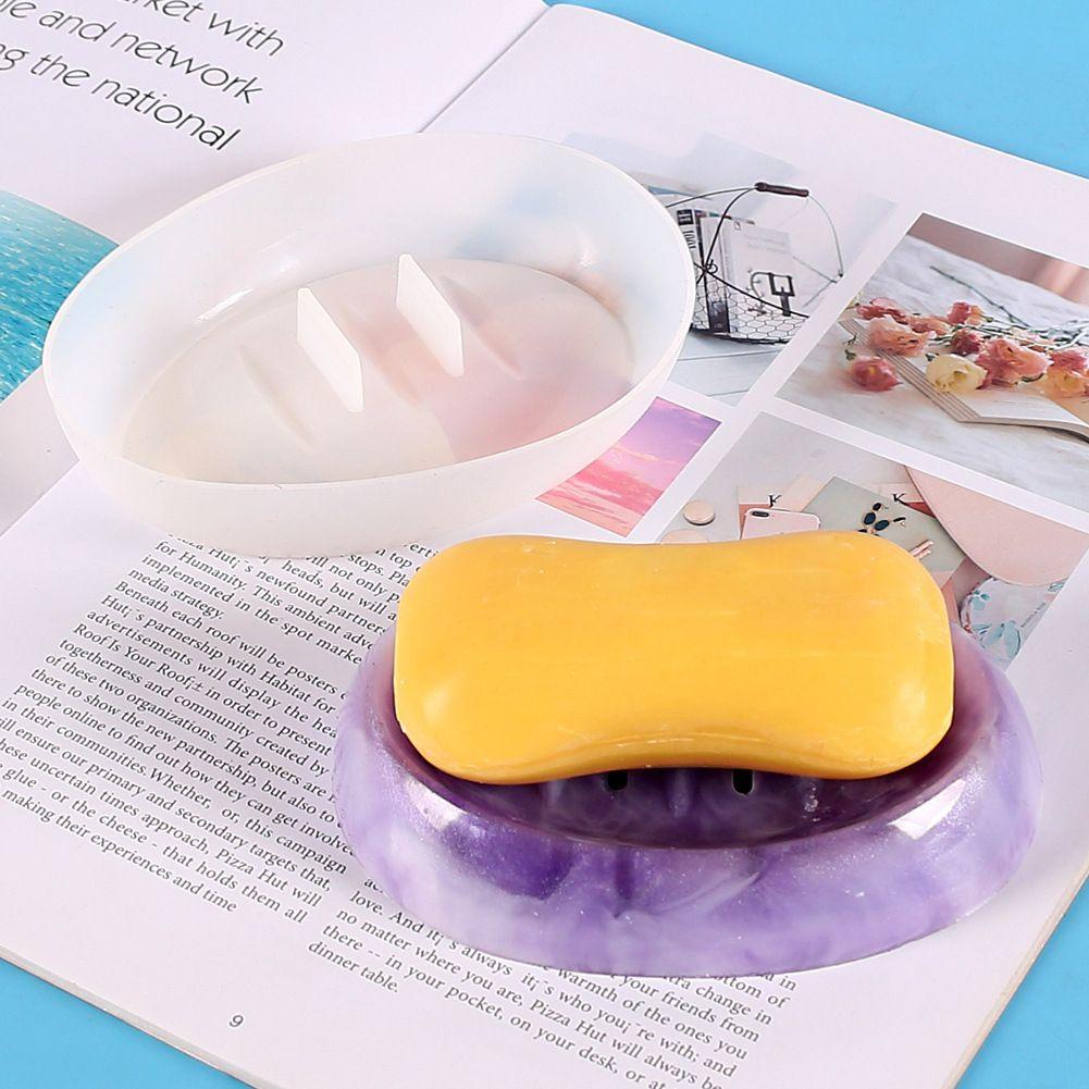Preva Kotak Sabun Cetakan Resin DIY Kerajinan Kotak Penyimpanan Cetakan Pengecoran Kristal