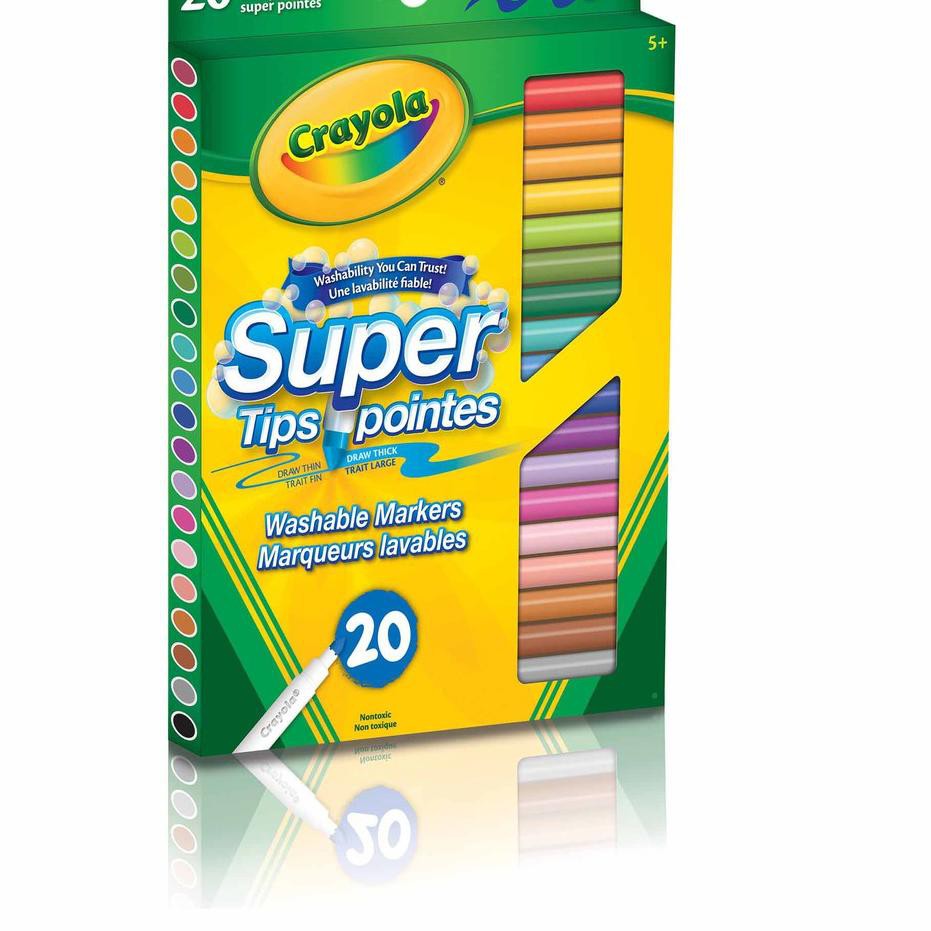 

Gratis Ongkir!! KODE-288 Crayola Washable Super Tips Fine Line Markers - 20 / Crayola set 20