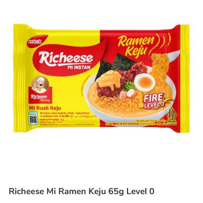 

RICHEESE MIE RAMEN KEJU LEVEL 0 [5 PACK]