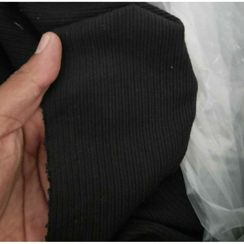 Kain Rib / Bahan Rib Bur Jaket Kaos Gamis Per 50 cm