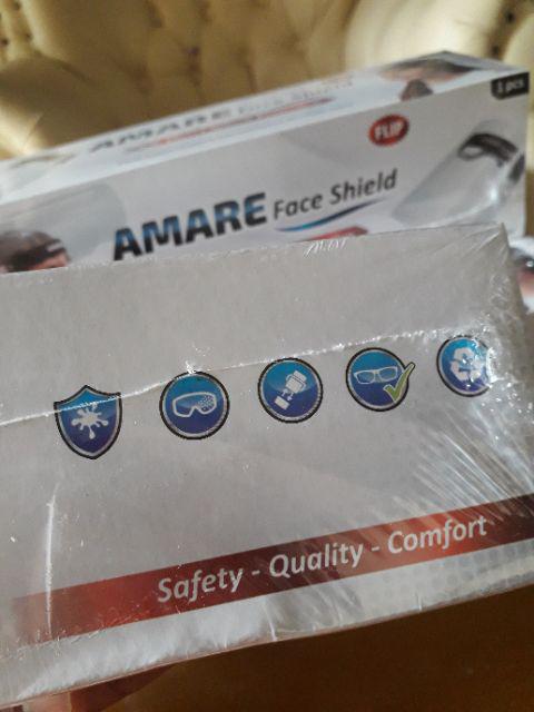 Face Shield Flip Amare Original  Untuk Umum Dan Dewasa