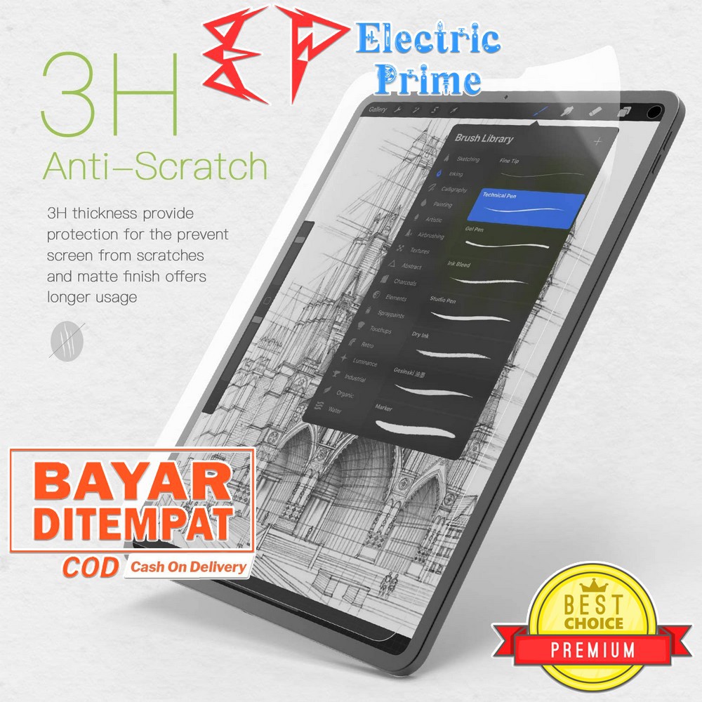 Anti Gores Film Samsung Galaxy Tab S7 11 5G T870 T875 T876B 2020 TRIPLEDI Screen Protector Matte PET Paper Like