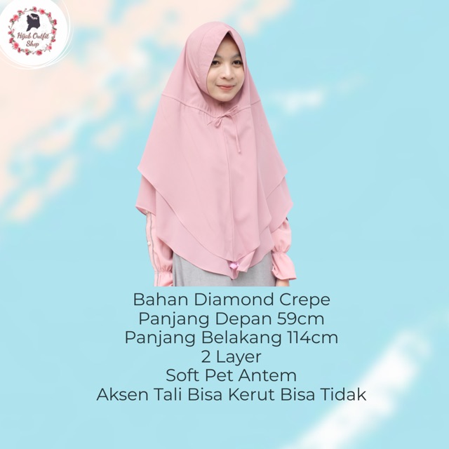 Khimar Nafisa / khimar 2 layer soft pet antem