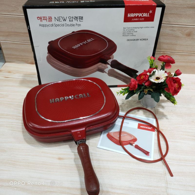 REALPICT DOUBLE PAN HAPPY CALL JUMBO SIZE / PANCI WAJAN TEFLON MEMANGGANG