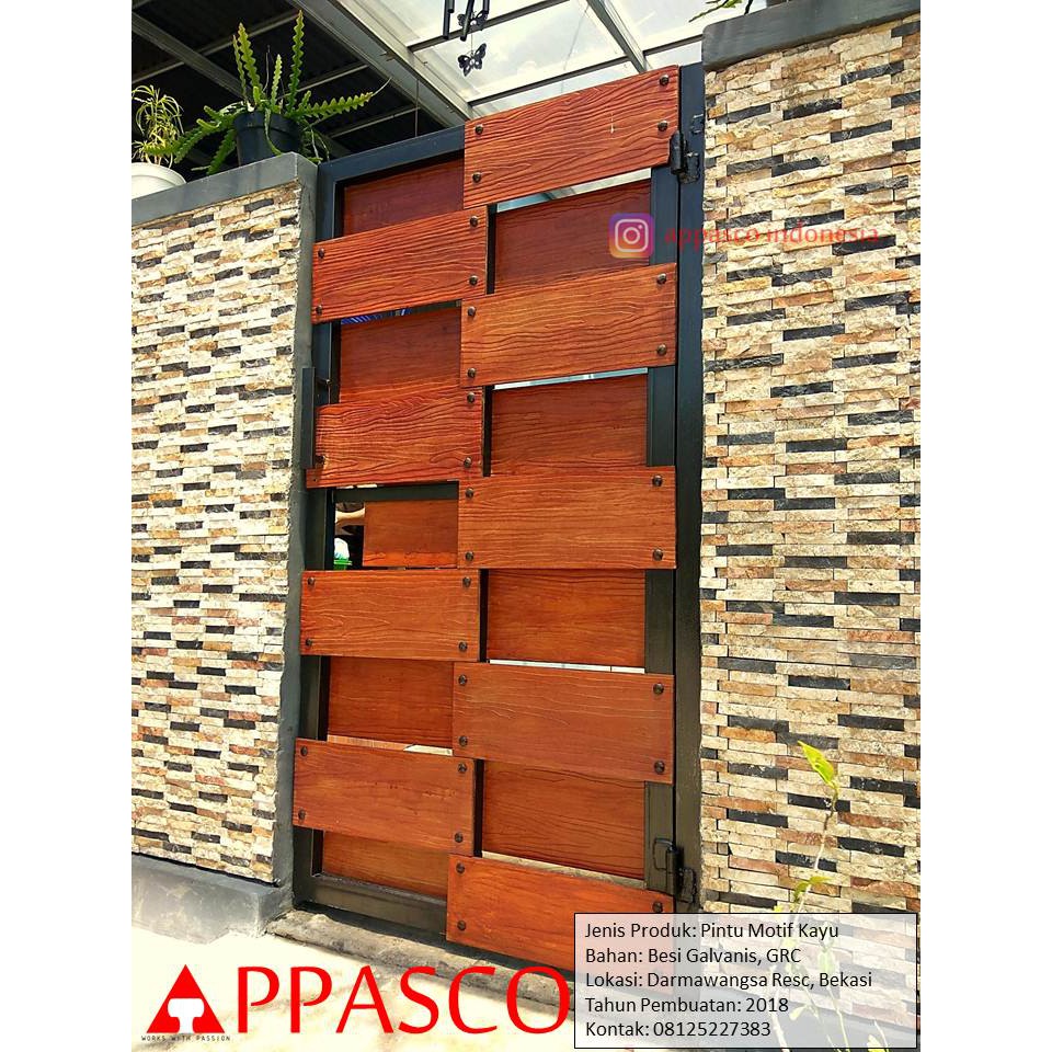  Model Pintu Pagar Kayu Minimalis 