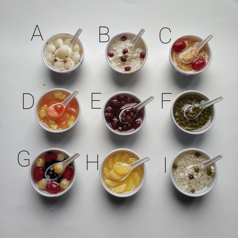 Tempelan Magnet Kulkas Dessert Lucu Bagus Murah Bulat Souvenir Unik