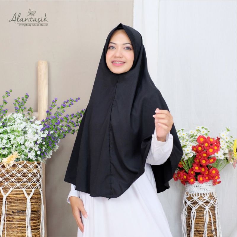 Alantasik - JILBAB SYARI WOLFIS UK L PET ANTEM KHIMAR HIJAB JUMBO WOLLPEACH R.22