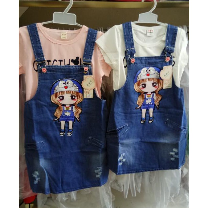 baju anak tanggung perempuan import branded jumpskirt lady doraemon