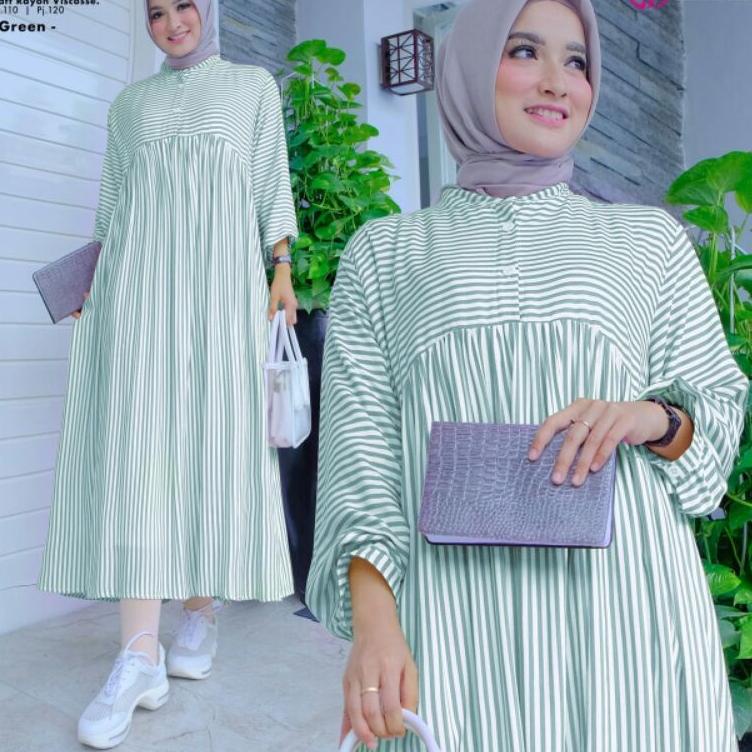 Siap Kirim.. Fashion Muslim / Pakaian Muslim Wanita / Bisa COD / Baju Long Tunik Jumbo Ukuran M L XL