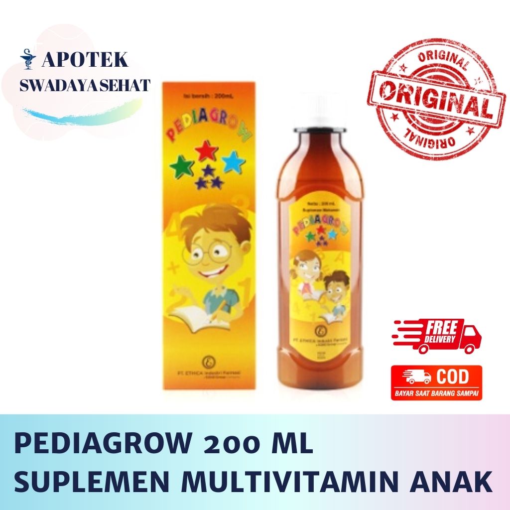 Pediagrow Syrup Vitamin Anak Suplemen Makanan 200 ML Penambah Nafsu Makan