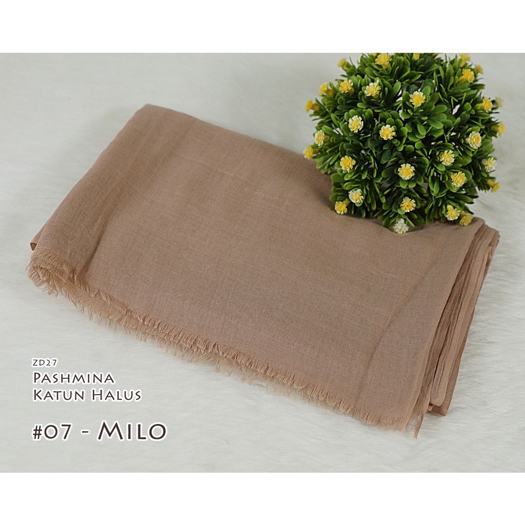 Pashmina Polos Katun Halus - CINDY by Luulu Scarf-#07 - Milo