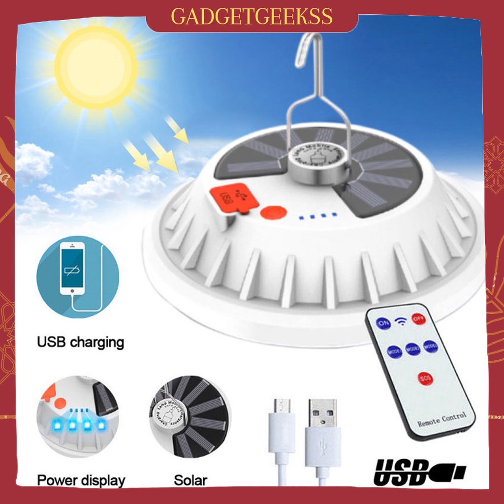 Lampu Solar Emergency Light Camping LED Light