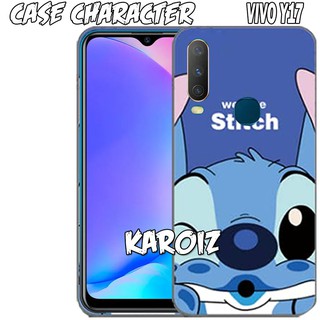 3D Case Vivo Y12 Y15 Y17 Softcase Karakter Hello Kitty Doraemon Stitch