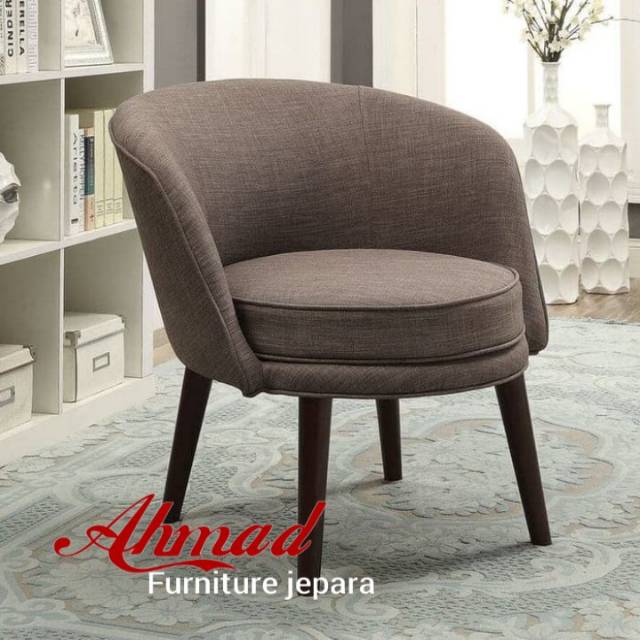 Kursi sofa retro bundar