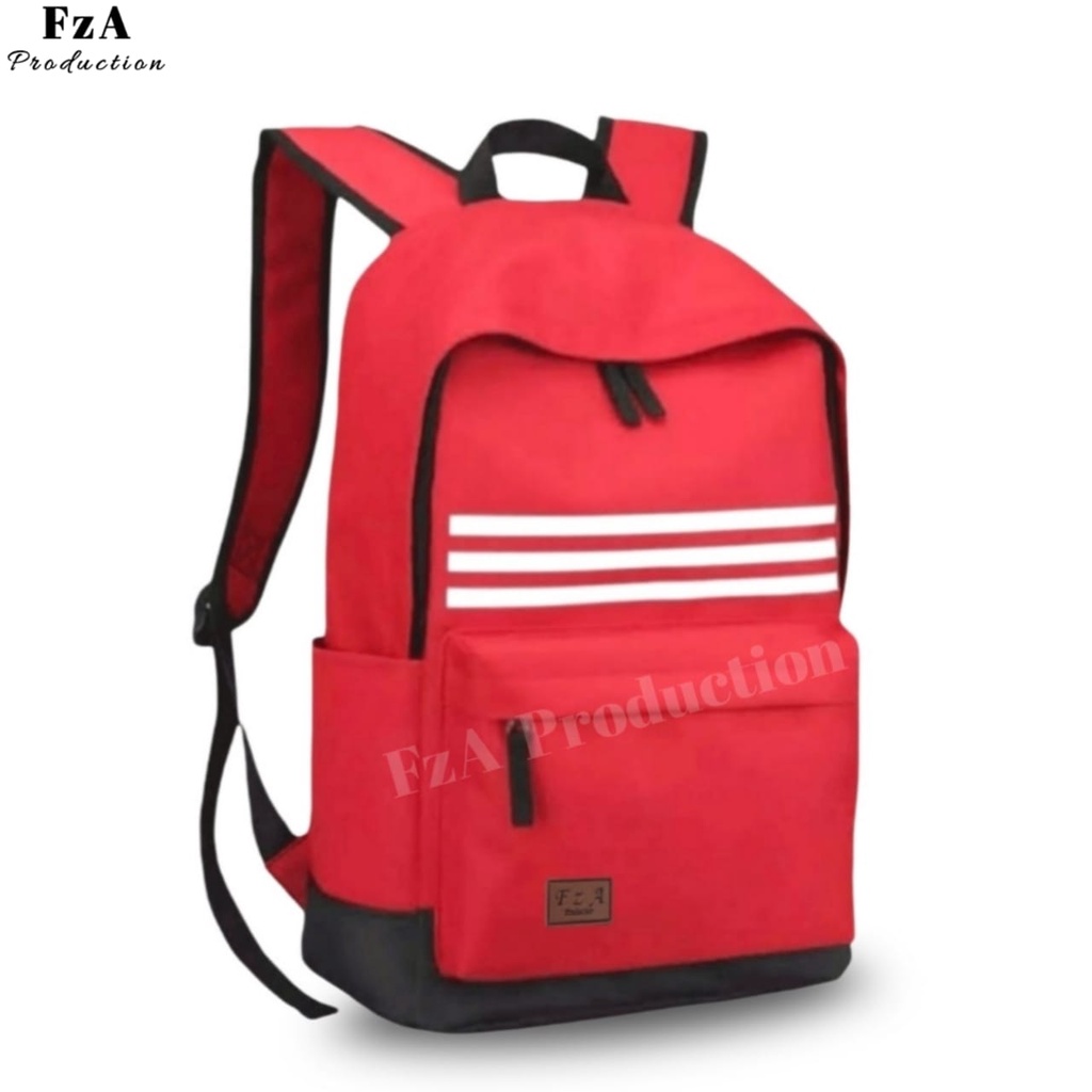 Tas Ransel  Punggung Distro Casual Pria Wanita / Tas Ransel Laptop Original FzA FREE Tas Waistbag Trendy