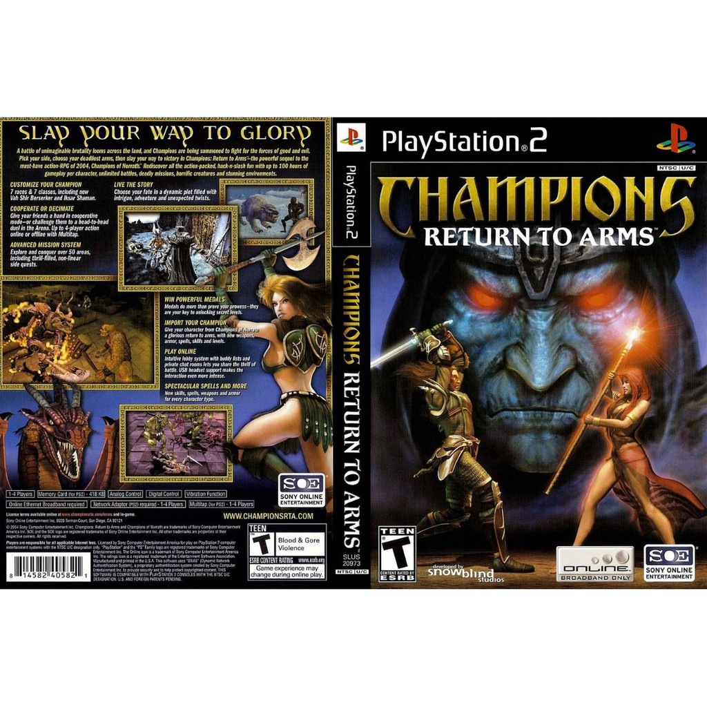 Kaset Ps2 Game Champion Return To Arms