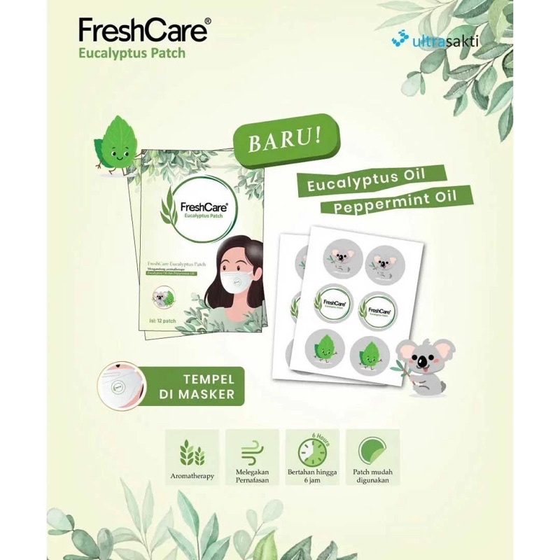 ✨Up Your Look✨ Freshcare eucalyptus patch masker mask pewangi masker stiker sticker