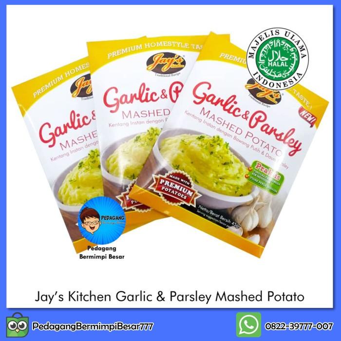 

Jay's Kitchen Garlic & Parsley Mashed Potato 45gr | Kentang Instant Best Seller