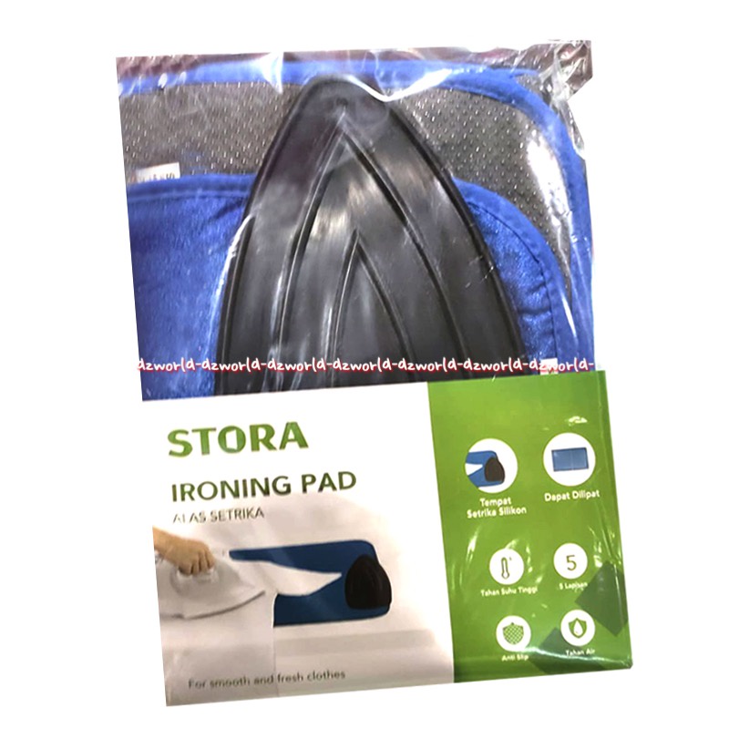 Stora Iron Pad Alas Strika Gosok Bahan Silicon 90x55cm Alas Meja Gosokan Setrika Kris Ironing Pad Alas Anti  Slip