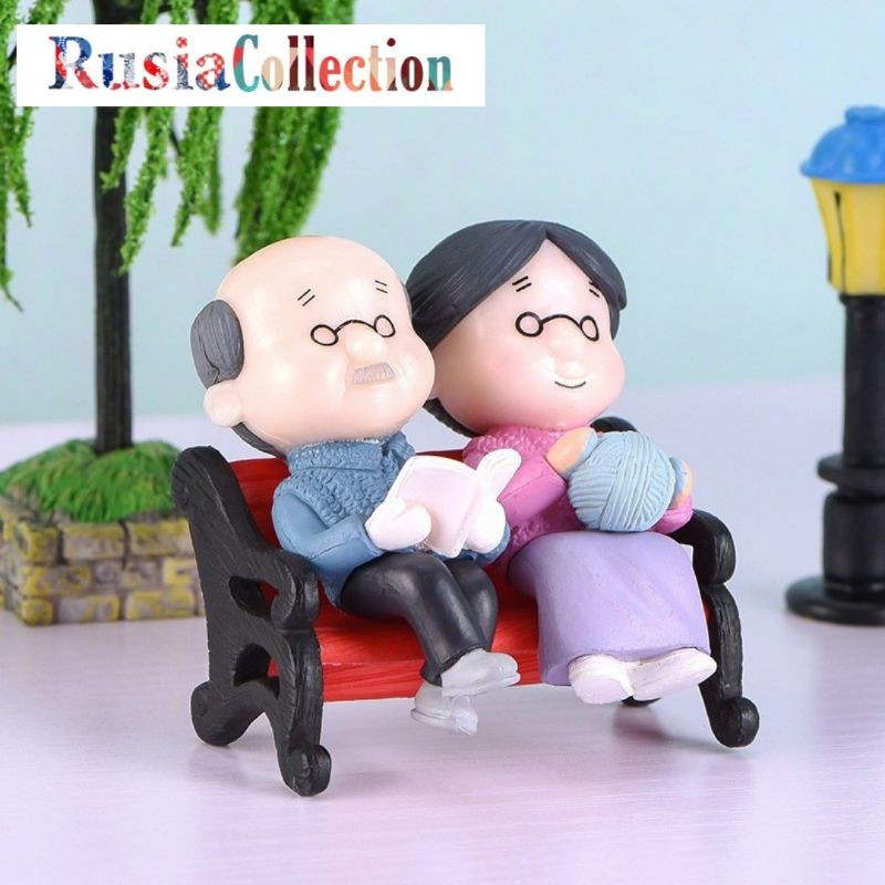 MINIATUR COUPLE NATAL WEDDING MERRY CHRISTMAS MINIATUR PASANGAN MINIATUR RESIN BONEKA KING QUEEN