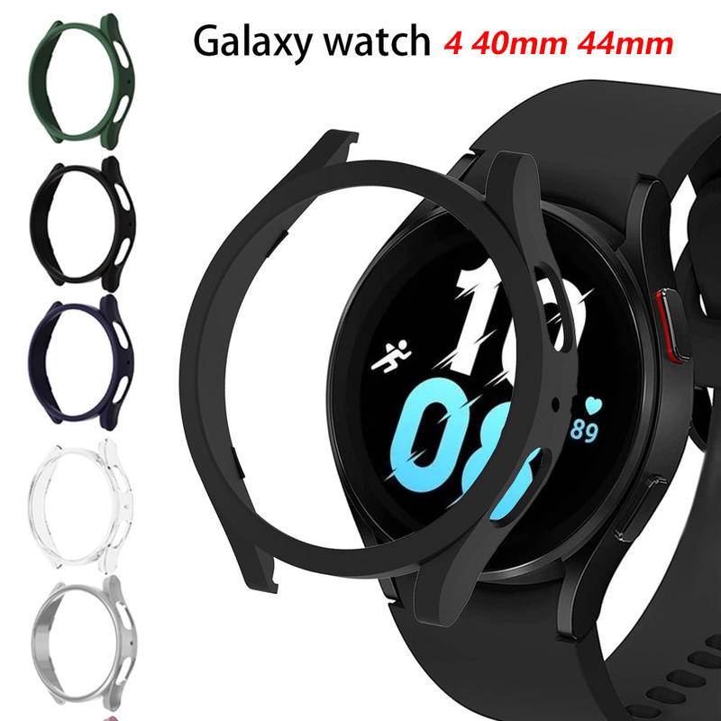 Case Pelindung Layar Bahan PC Bumper Ukuran 44mm 40mm Untuk Samsung Galaxy Watch 4