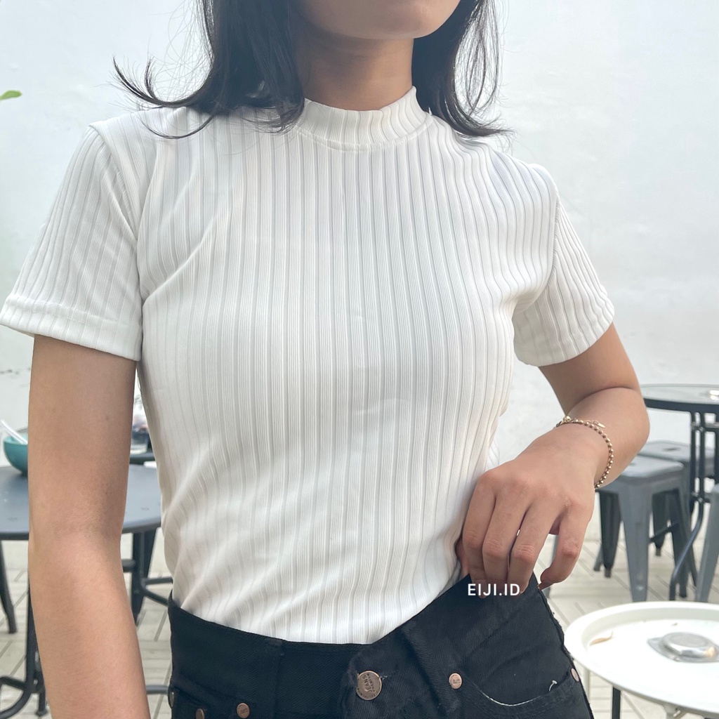 Basic Crop Top Bahan Premium Knit Tebal - Sierra Top