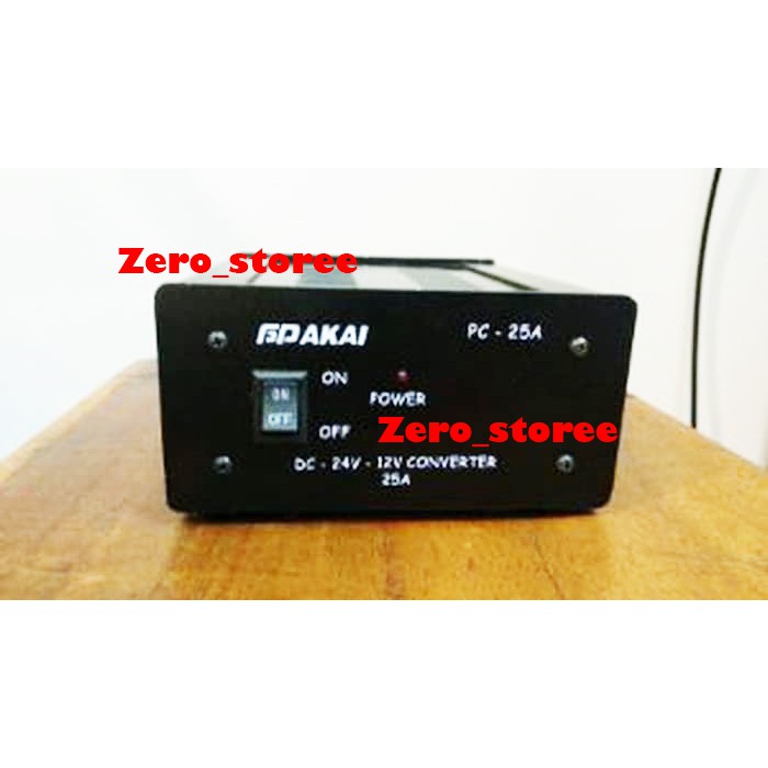 Converter aki GP Akai 24V ke 12V Converter Listrik DC / aki 24Volt ke 12Volt GP-Akai GPAKAI PAKAI PC 25a PC-25A PC25A PC 25