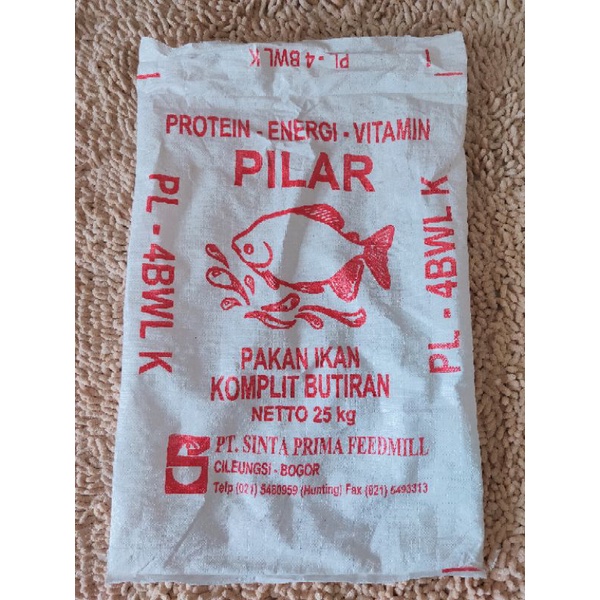 Karung bekas pakan ikan 25kg