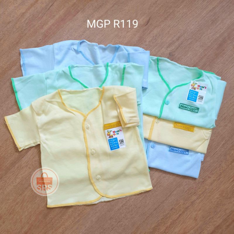 (6 Pcs) Baju Bayi SNI Kemeja Tangan Pendek Newborn 0-6 Bulan FLOWER CART'S / Baju Bayi Tangan Pendek