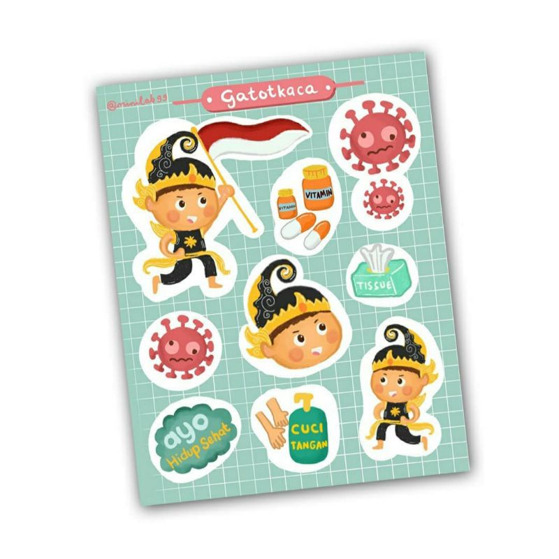 Sticker Lucu Indonesia Minilab99