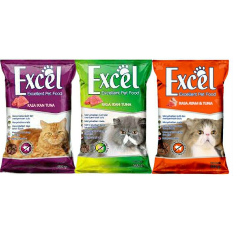 Excel Pakan Kucing isi 500gr