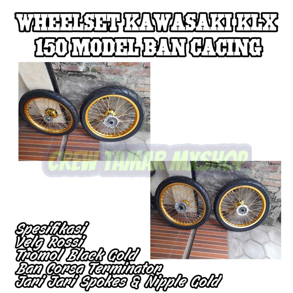 RODA SET VELG SET BAN SET KLX MODEL CACING  READY READY SIAP KIRIM