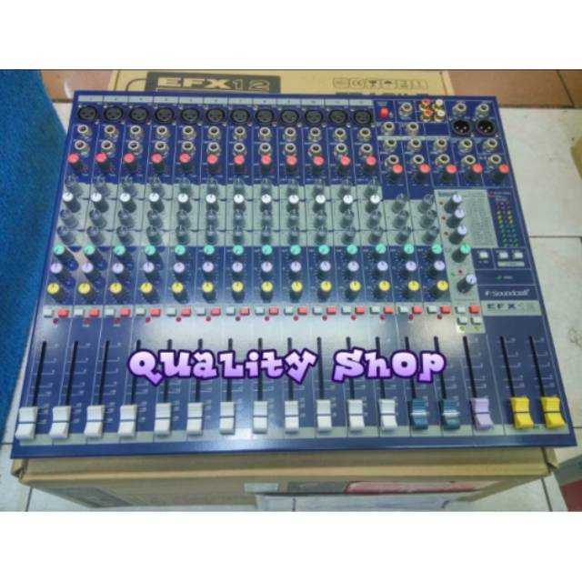 MIXER SOUNDCRAFT 12 CHANNEL EFX12/EFX-12 BARU