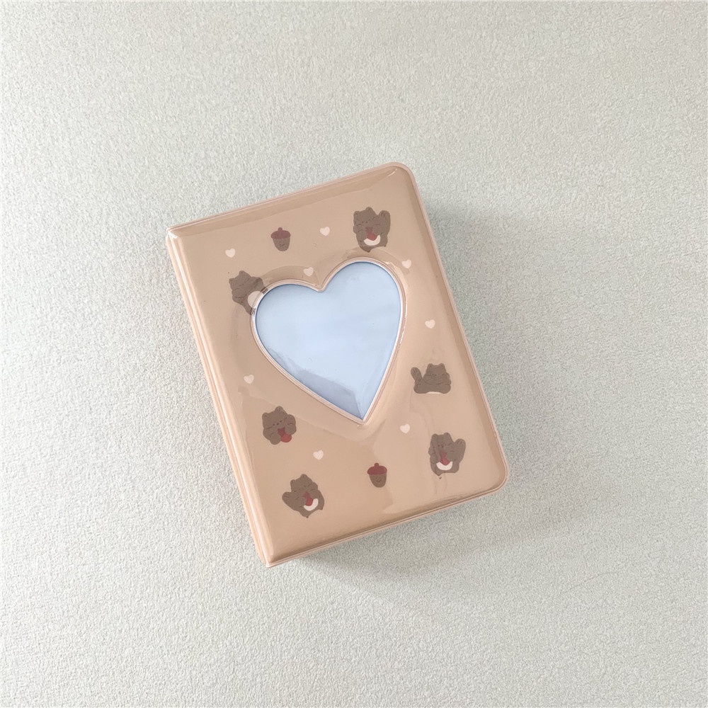 Lovely Heart Card Holder 40grid Pocket Untuk Buku Kolekte Ablum Foto Mini 3inch Portabel Dalam Stok New Arrival LY