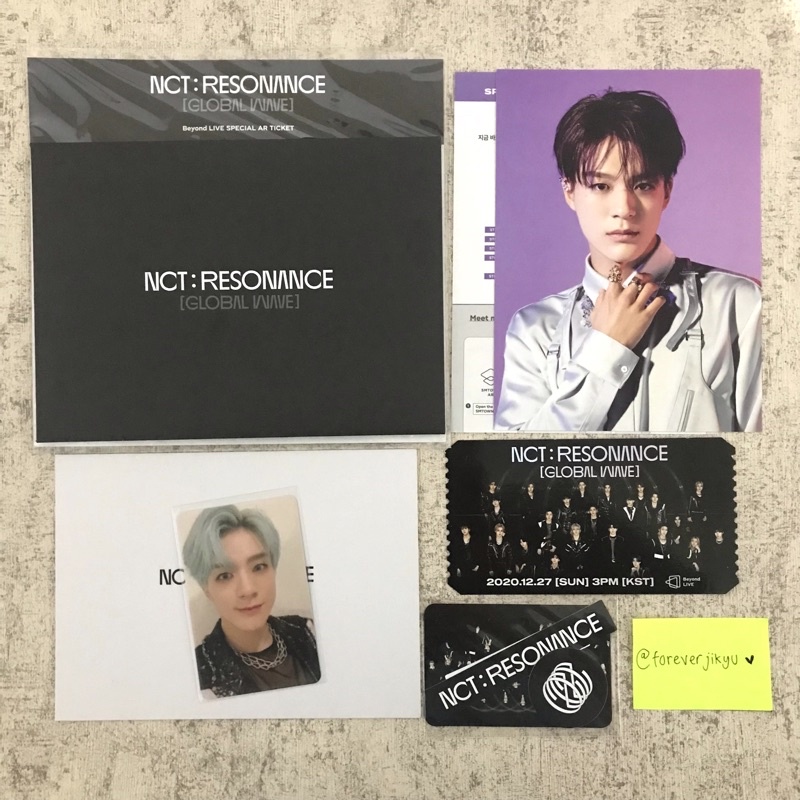 [READY] NCT 2020 RESONANCE GLOBAL WAVE OFFICIAL AR TICKET LEE JENO PHOTOCARD POSTCARD SET STICKER DR