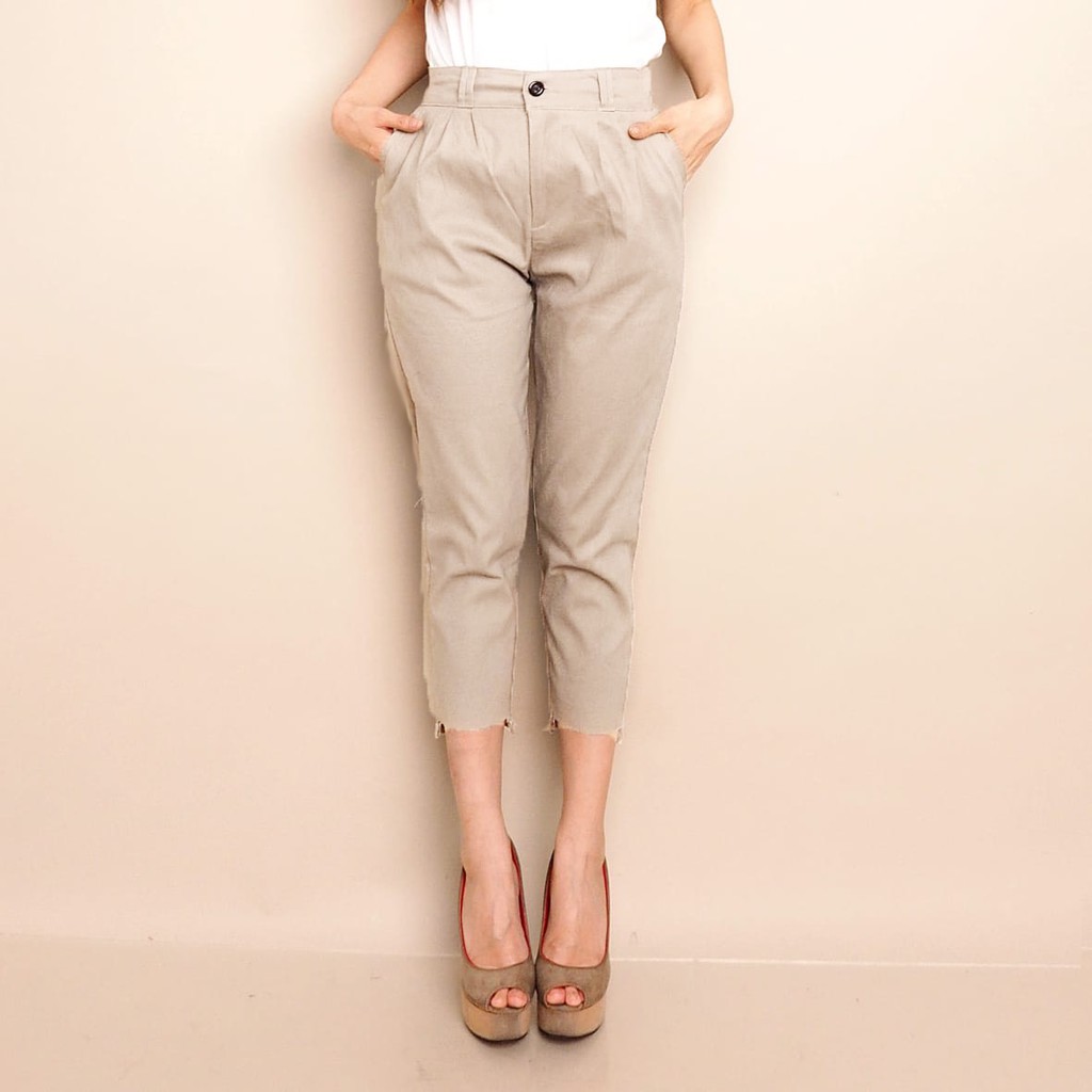 Tk Herlina Kosmetik & Bag Casual Pants Katun Wanita
