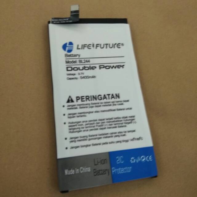 BATRE BATREI BATERAI LENOVO P1 TURBO / BL244 / BL 244 DOUBLE POWER 5400MAH