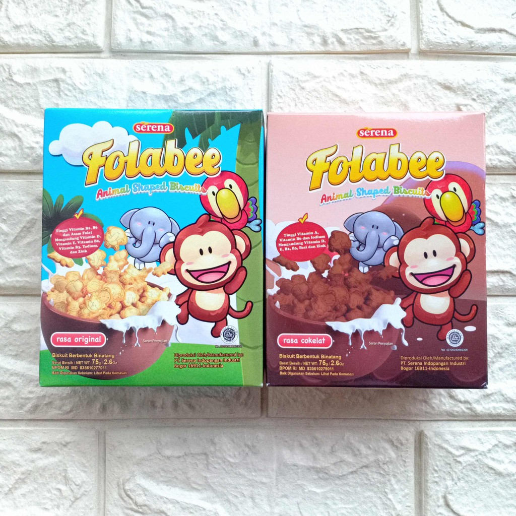 

Serena Folabee Biskuit Anak 75gr Original Cokelat Coklat Animal Shaped Biscuit Bentuk Binatang snack