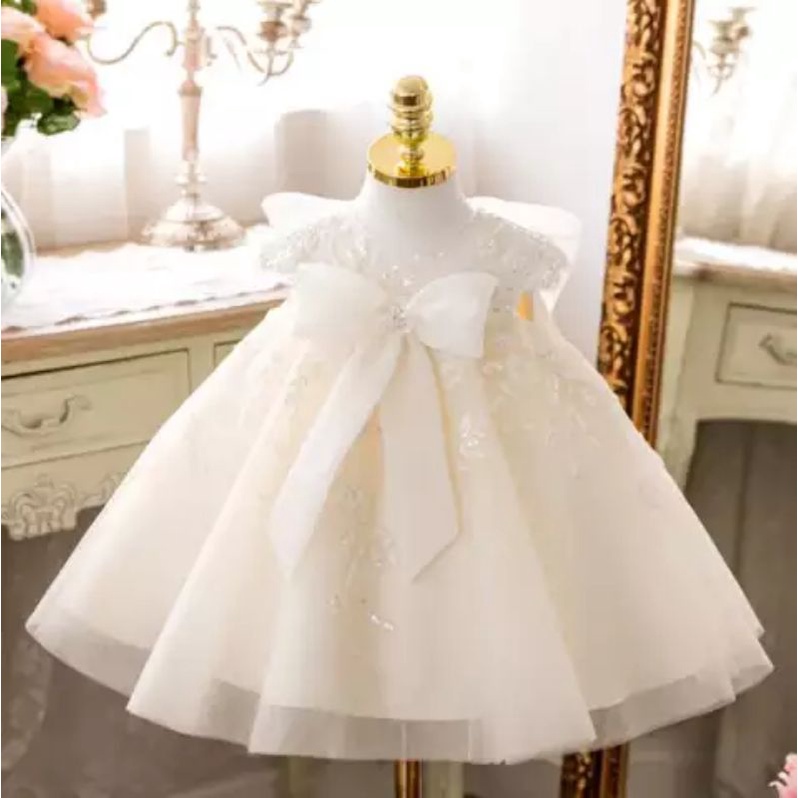 Girls dress pettieskirt white birthday party