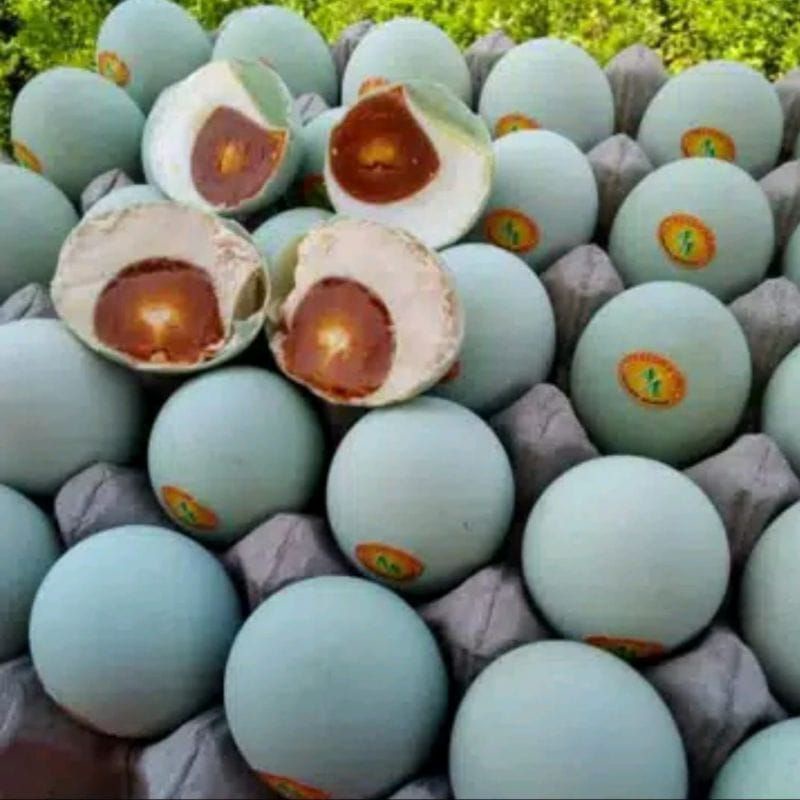 

Telur bebek asin per pcs (isi 3 telur)